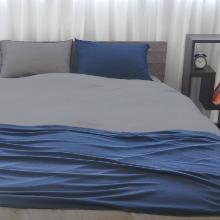 コットンムース 薄型マットレスシーツ グレー